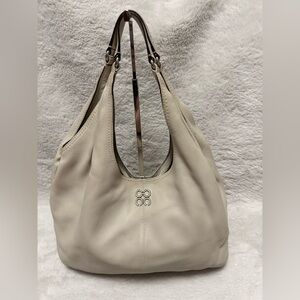 Coach Julia Pebble Leather Hobo Off White Leather Hobo Bag